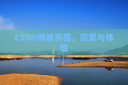CSDN博客界面，探索与体验